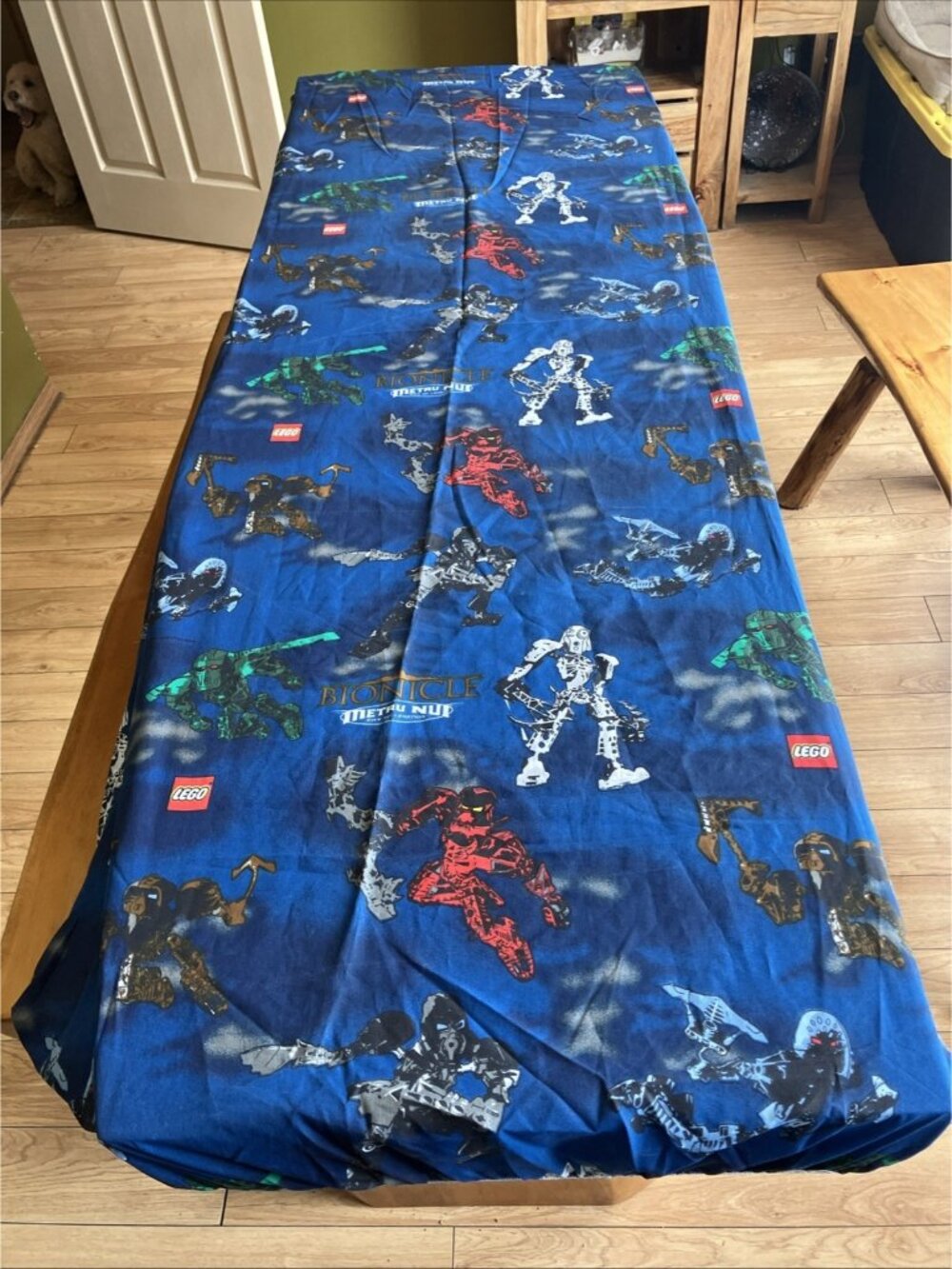 Rare 2004 LEGO Bionicle Metru Nui City Of Legends Dan River Twin Fitted Sheet